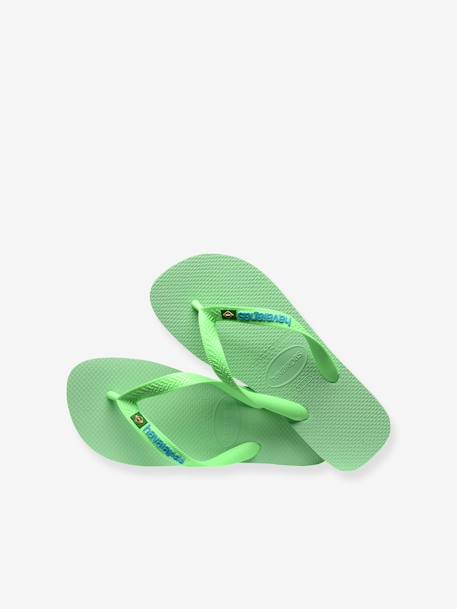 Tongs enfant Brasil logo HAVAÏANAS vert 4 - vertbaudet enfant 