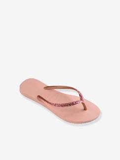 Chaussures-Chaussures fille 23-38-Sandales-Tongs enfant Slim Glitter II HAVAIANAS