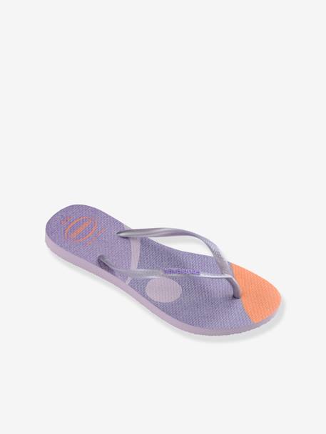 Tongs enfant Slim Palette Glow HAVAIANAS lilas 3 - vertbaudet enfant 