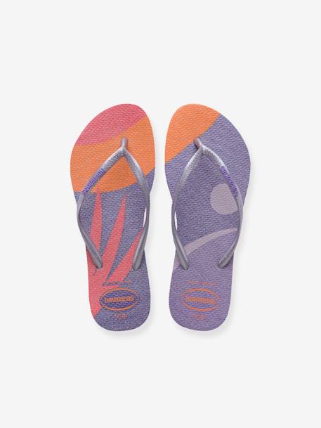 Tongs enfant Slim Palette Glow HAVAIANAS lilas 5 - vertbaudet enfant 