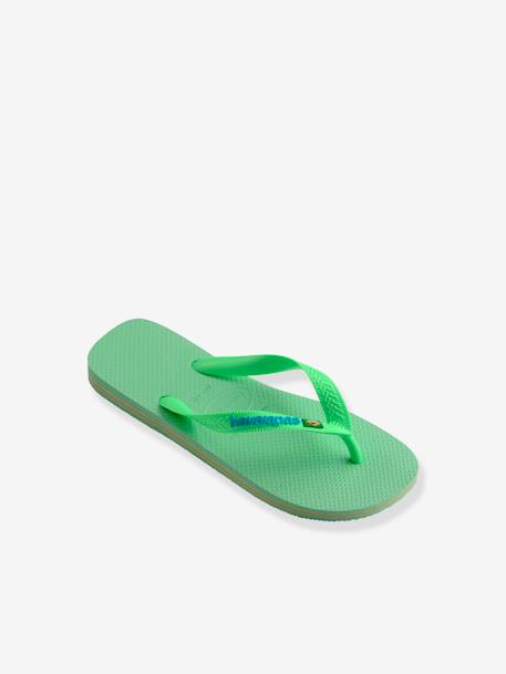 Tongs enfant Brasil logo HAVAÏANAS vert 1 - vertbaudet enfant 