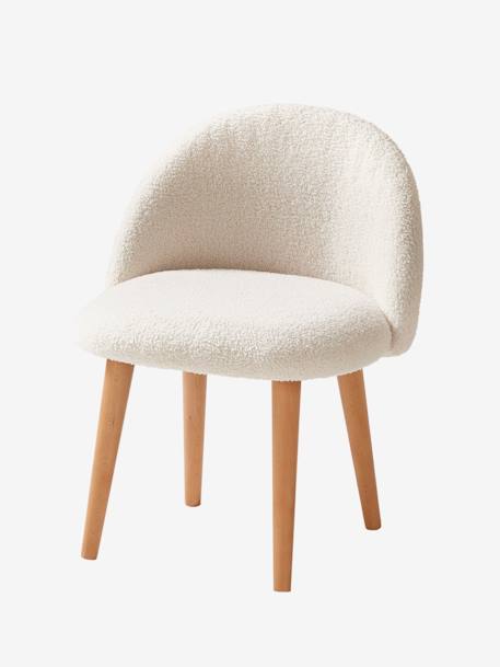 Chaise fausse fourrure maternelle ivoire 1 - vertbaudet enfant 