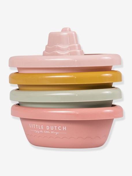 Bateaux de Bain à empiler - LITTLE DUTCH bleu+rose 8 - vertbaudet enfant 