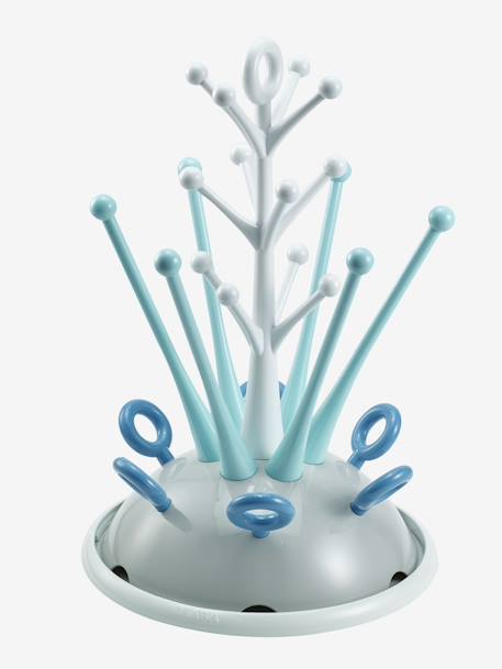 Egoutte-biberons arbre BEABA bleu+grey+rose clair+vert/blanc/gris 2 - vertbaudet enfant 