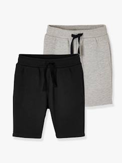 -Lot de 2 bermudas Basics garçon en molleton