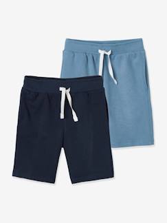 -Lot de 2 bermudas Basics garçon en molleton