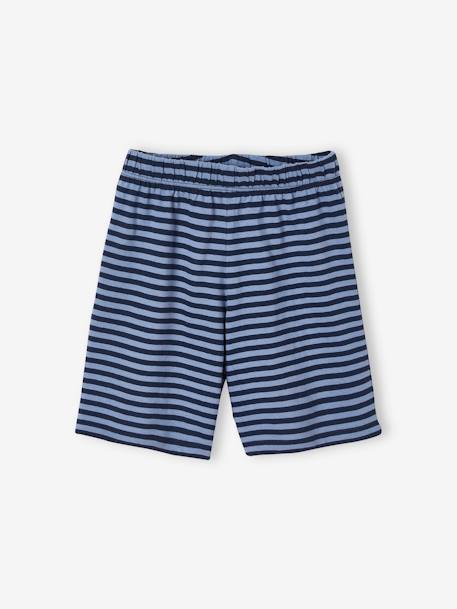 Lot de 2 pyjashorts garçon baleines BASICS Lot moutarde et bleu 7 - vertbaudet enfant 