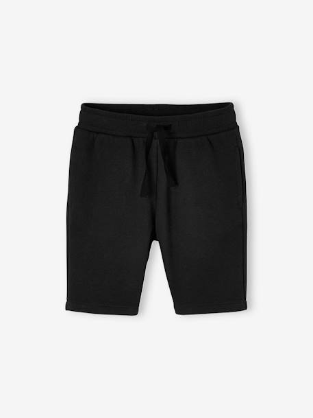 Lot de 2 bermudas Basics garçon en molleton lot encre+lot noir+lot rouge+vert sauge 11 - vertbaudet enfant 