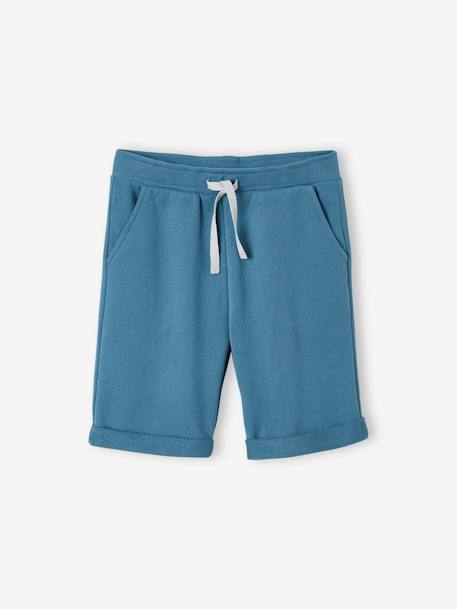 Bermuda Basics garçon en molleton anthracite+BLEU CANARD+marine grisé+noix de pécan 4 - vertbaudet enfant 