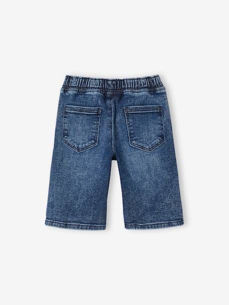 Bermuda en molleton effet denim garçon forme 'balloon' denim black+stone 13 - vertbaudet enfant 