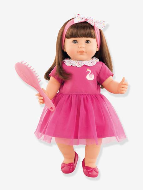 Grande poupée Alice + brosse COROLLE rose+rose bonbon 1 - vertbaudet enfant 