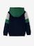 Sweat zippé colorblock sport garçon vert 2 - vertbaudet enfant 