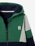 Sweat zippé colorblock sport garçon vert 3 - vertbaudet enfant 