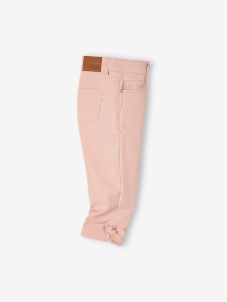 Pantacourt à noeuds fille pêche+rose 7 - vertbaudet enfant 