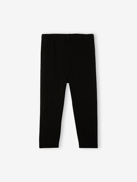 Legging Basics fille mi-mollets blanc+marine grise+noir+rose poudré+sauge 7 - vertbaudet enfant 