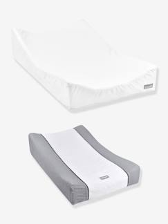 Puériculture-Matelas à langer + drap-housse de protection + drap-housse BEABA Sofalange certifiés Oekotex