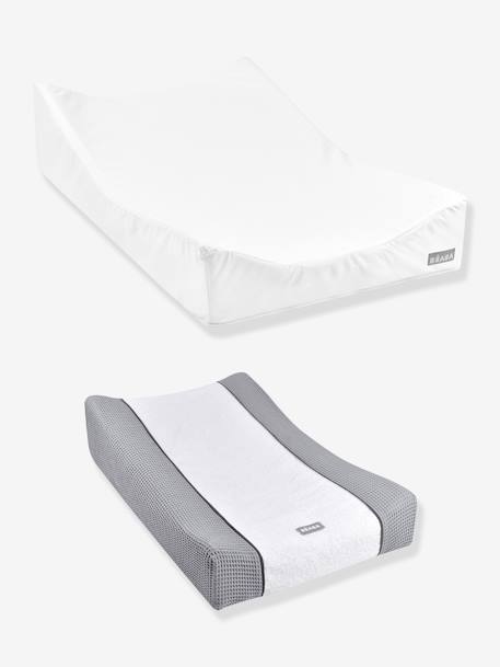 Matelas à langer + drap-housse de protection + drap-housse BEABA Sofalange certifiés Oekotex blanc 1 - vertbaudet enfant 