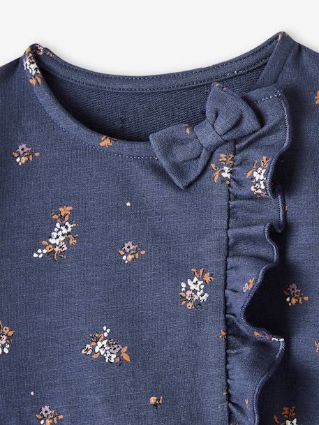 Robe en molleton flammé bébé marine imprimé 4 - vertbaudet enfant 