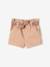 Short bébé taille élastiquée avec ceinture en tissu beige 2 - vertbaudet enfant 