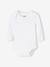 Lot de 3 bodies bébé en coton bio manches longues ouverture US BASICS lot blanc 2 - vertbaudet enfant 