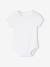 Lot de 5 bodies en interlock bébé manches courtes ouverture US BASICS lot blanc 2 - vertbaudet enfant 