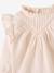 Blouse volantée bébé en tissu flammé beige clair 3 - vertbaudet enfant 