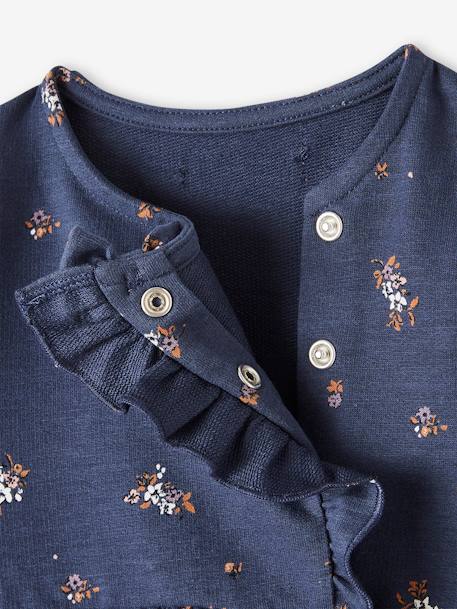 Robe en molleton flammé bébé marine imprimé 5 - vertbaudet enfant 