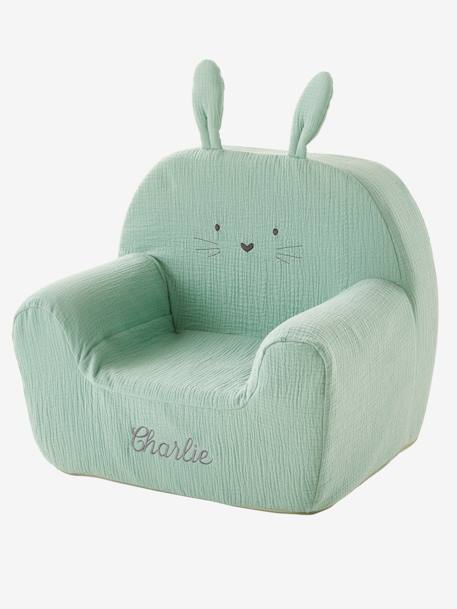 Fauteuil en mousse personnalisable Lapin VERT 1 - vertbaudet enfant 