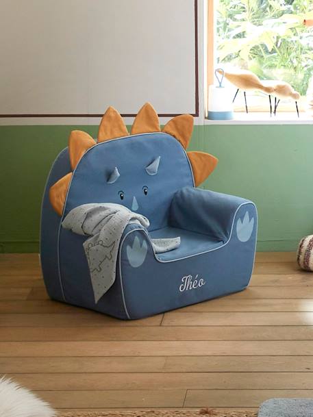 Fauteuil en mousse dino Triceratops Bleu 6 - vertbaudet enfant 