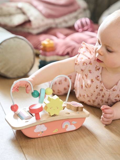 Mini table d'activités en bois FSC® Bébé Cerise+Hanoï 5 - vertbaudet enfant 