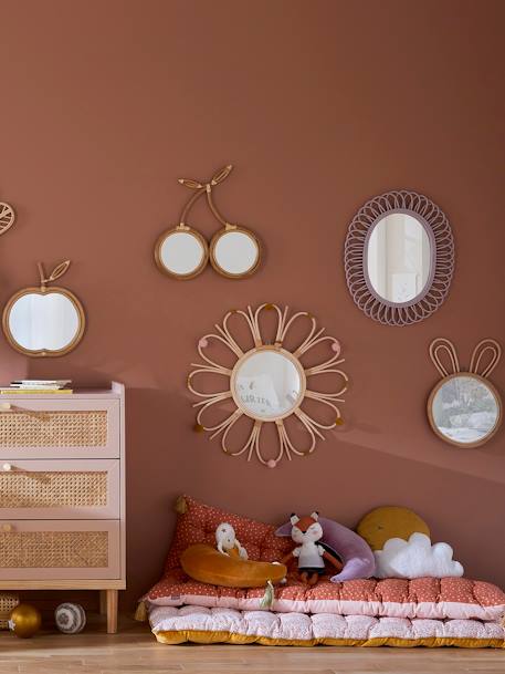 Miroir en rotin à pompons Sunshine Naturel 7 - vertbaudet enfant 