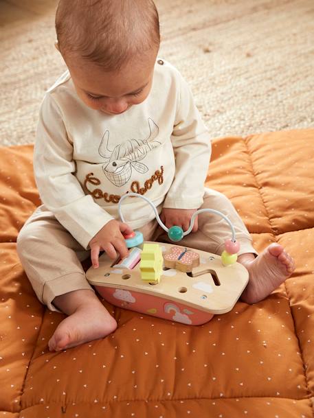 Mini table d'activités en bois FSC® Bébé Cerise+Hanoï 4 - vertbaudet enfant 