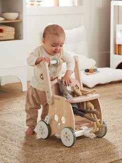 Chariot de marche poussette en bois FSC®  - vertbaudet enfant