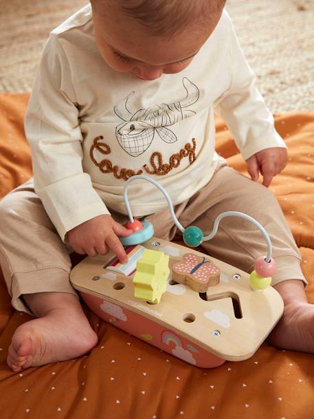 Mini table d'activités en bois FSC® Bébé Cerise+Hanoï 3 - vertbaudet enfant 