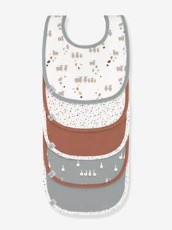 Puériculture-Repas-Bavoir-Lot de 5 bavoirs bébé LÄSSIG en coton biologique