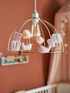 eau de rose kids-Linge de maison et décoration-Décoration-Luminaire-Abat-jour pour suspension Cage dorée PAPILLON