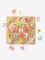 Puzzle lettres à encastrer en bois FSC® multicolore+ROSE CLAIR UNI AVEC DECOR 9 - vertbaudet enfant 