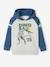 Sweat à capuche motif graphique garçon manches raglan BLEU MOYEN 1 - vertbaudet enfant 