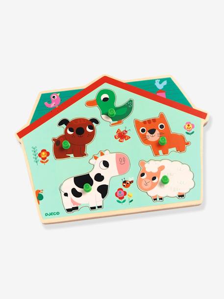 Puzzle Sonore Ouaf Woof - DJECO bleu 3 - vertbaudet enfant 