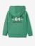 Sweat à capuche zippé style collège garçon VERT MOYEN 2 - vertbaudet enfant 