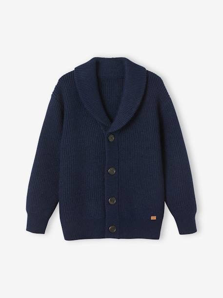 Gilet garçon en maille perlée MARINE 1 - vertbaudet enfant 