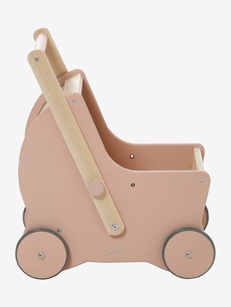 Landau de marche 2 en 1 en bois FSC® blanc+rose 14 - vertbaudet enfant 