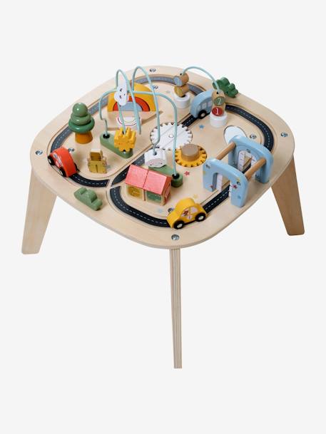 Table d'activités circuit de voitures en bois FSC® beige 5 - vertbaudet enfant 