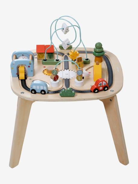 Table d'activités circuit de voitures en bois FSC® beige 9 - vertbaudet enfant 