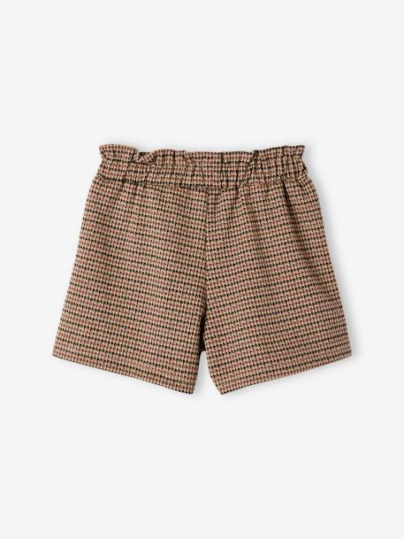 Short à carreaux fille marron 3 - vertbaudet enfant 