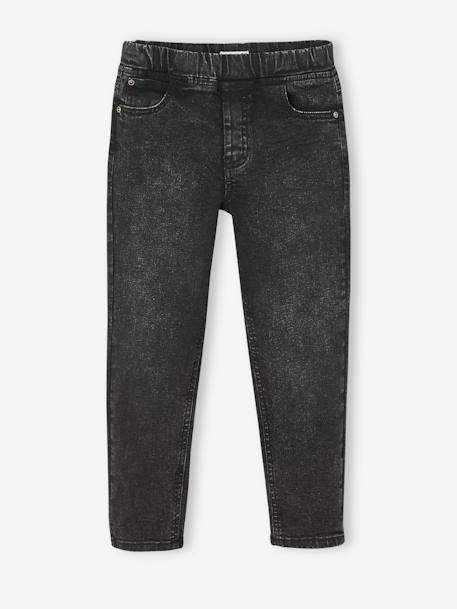 Jean balloon facile à enfiler coupe loose garçon denim black 1 - vertbaudet enfant 