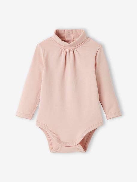 Lot de 2 bodies manches longues bébé col roulé rose 3 - vertbaudet enfant 