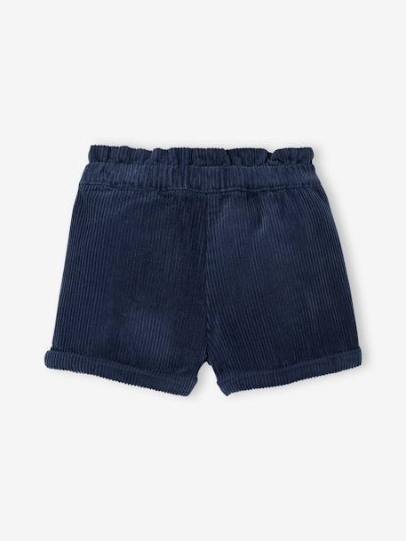 Short en velours côtelé bébé fille marine+noisette 2 - vertbaudet enfant 