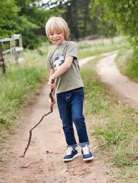 Jean slim MorphologiK MEDIUM 'waterless' garçon DENIM BRUT+DENIM GRIS FONCE+double stone+STONE 1 - vertbaudet enfant 