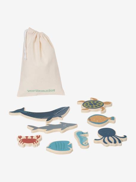 Set d'animaux marins en bois FSC® bleu 2 - vertbaudet enfant 